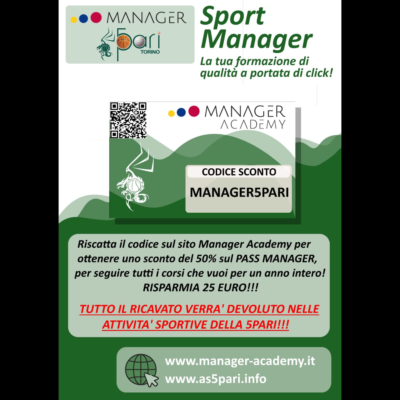 Cresciamo insieme con MANAGER !